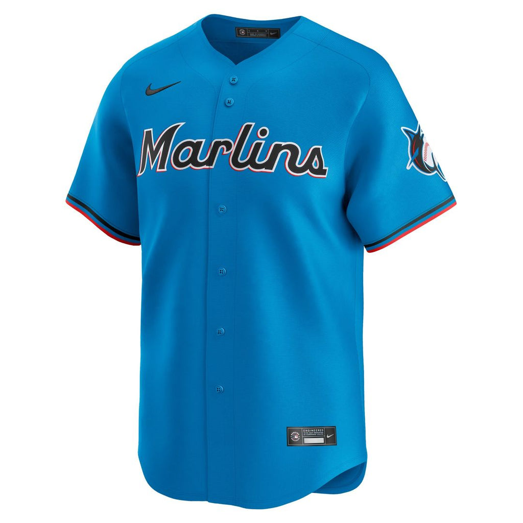 Miami Marlins Nike Limited Jersey - Blue Official MLB Team Apparel Baseball Fan Gear