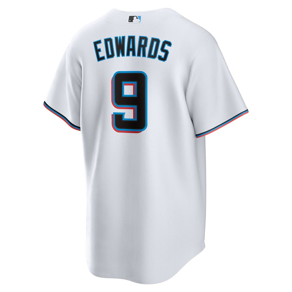 Xavier Edwards Miami Marlins Nike Home Replica Jersey - White Official MLB Team Apparel Baseball Fan Gear