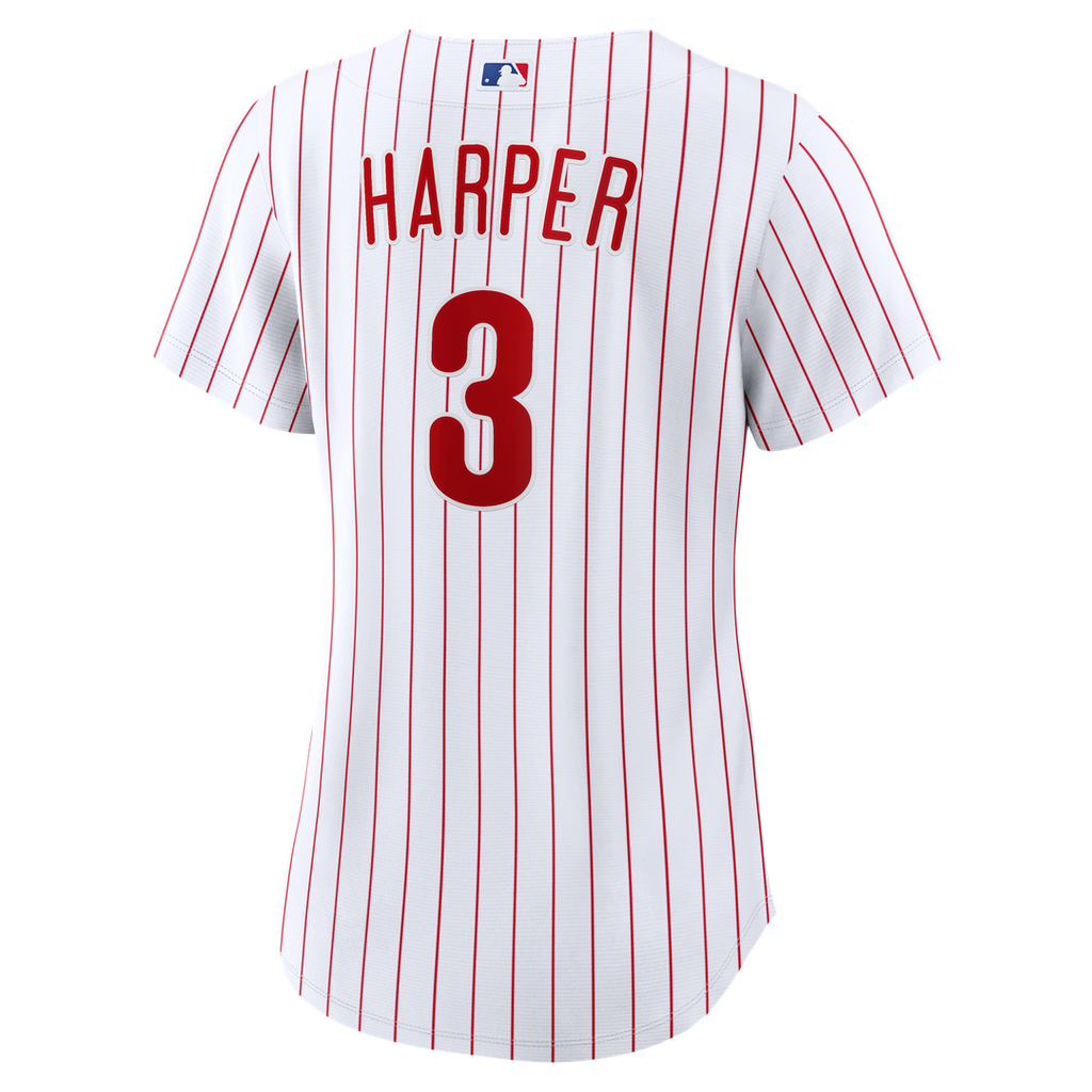 Bryce Harper Philadelphia Phillies Nike Women's Home Replica Jersey - White Official MLB Team Apparel Baseball Fan Gear