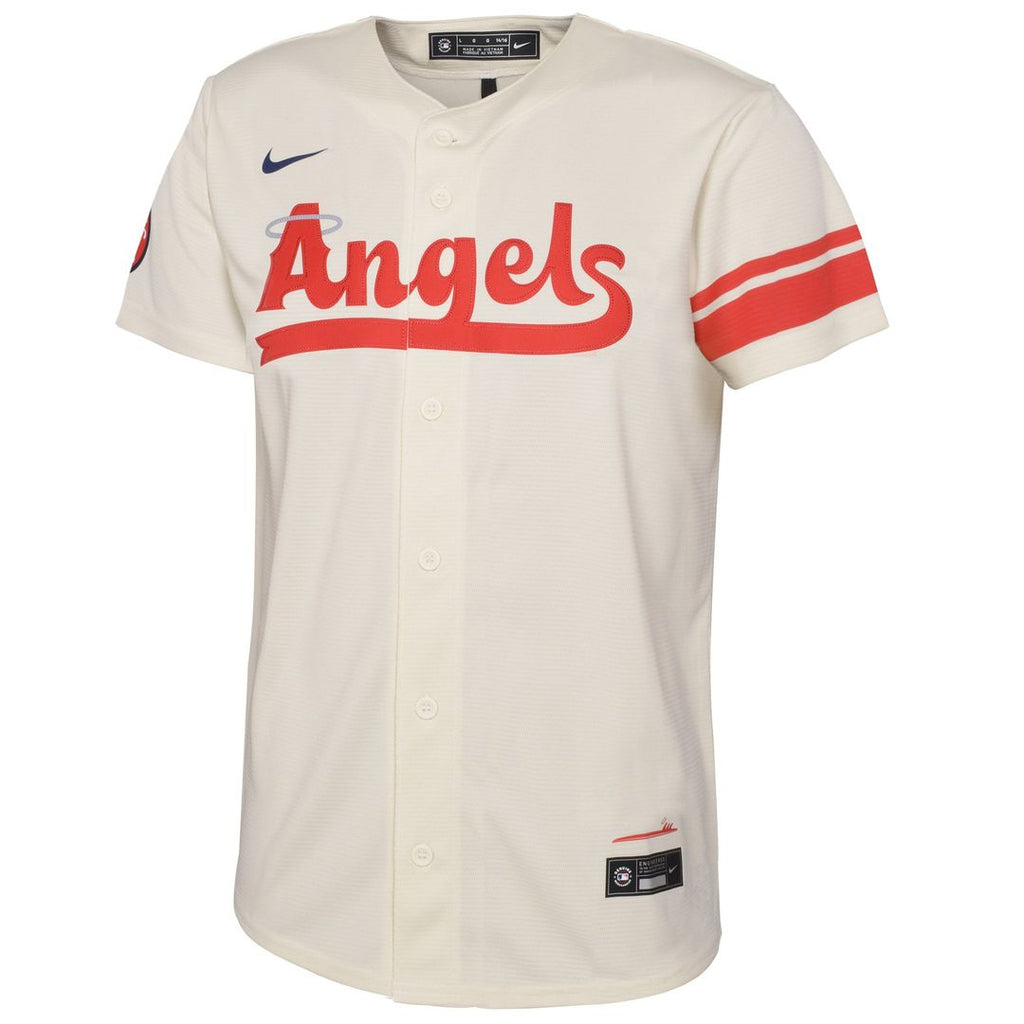 Los Angeles Angels Nike Toddler City Connect Replica Jersey - Cream Official MLB Team Apparel Baseball Fan Gear