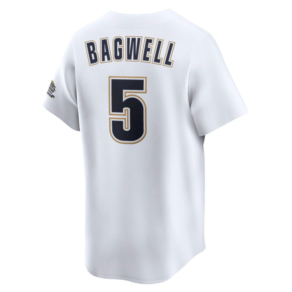 Jeff Bagwell Houston Astros Nike Throwback Cooperstown Collection Limited Jersey - White Official MLB Team Apparel Baseball Fan Gear