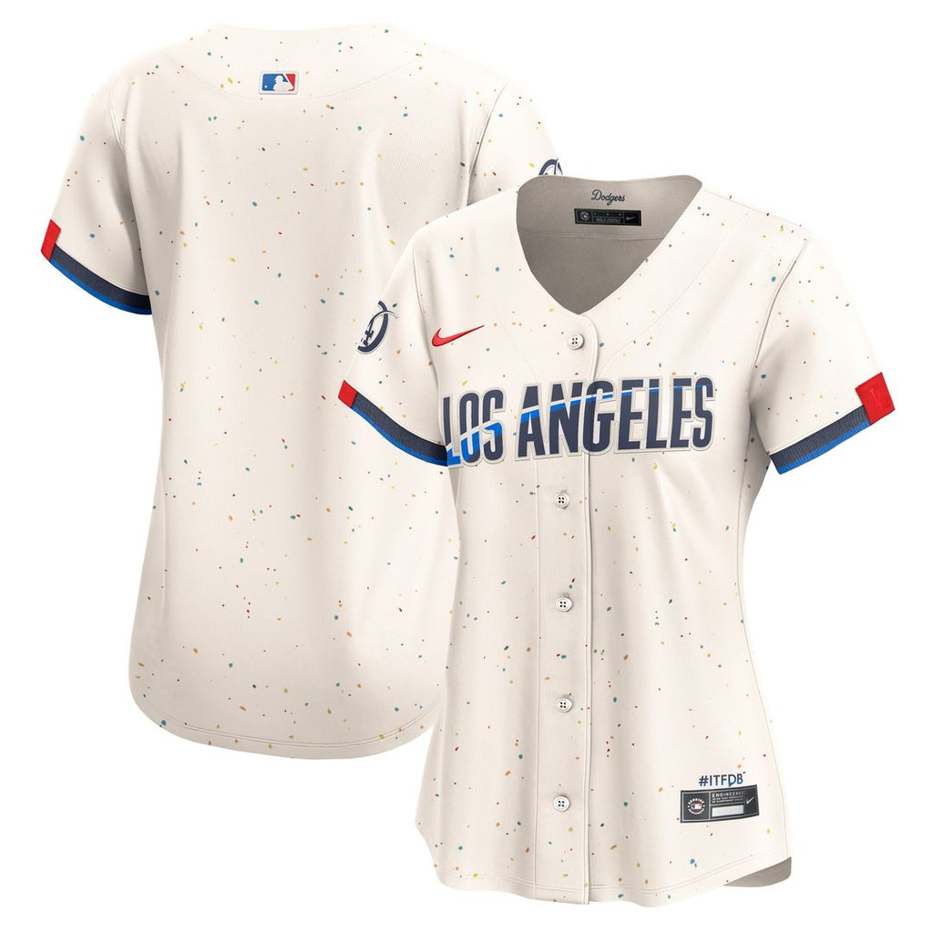 Los Angeles Dodgers Nike Women's City Connect Limited Jersey - Cream Official MLB Team Apparel Baseball Fan Gear