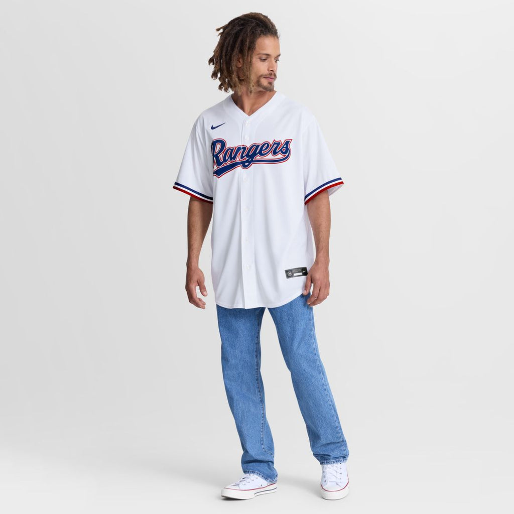 Wyatt Langford Texas Rangers Nike Home Replica Jersey - White Official MLB Team Apparel Baseball Fan Gear