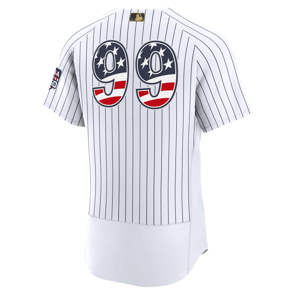Aaron Judge New York Yankees Nike USA 250 Fourth of July Home Authentic Jersey - White Official MLB Team Apparel Baseball Fan Gear