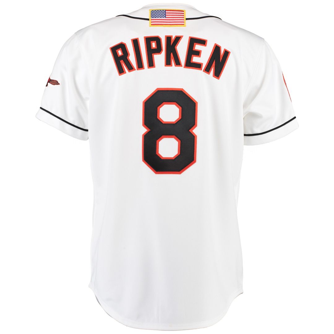 Cal Ripken Baltimore Orioles Mitchell & Ness Home Authentic Jersey - White Official MLB Team Apparel Baseball Fan Gear