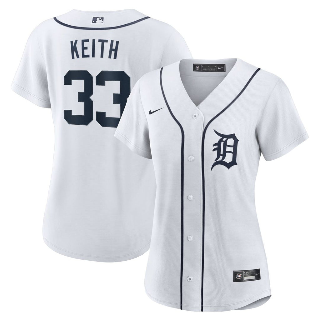 Colt Keith Detroit Tigers Nike Women's Home Replica Jersey - White Official MLB Team Apparel Baseball Fan Gear