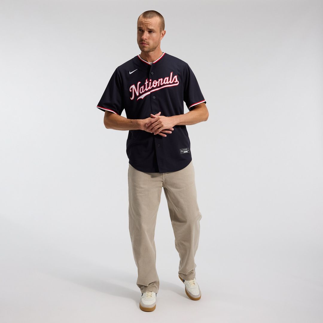 Dylan Crews Washington Nationals Nike Alternate Replica Jersey - Navy Official MLB Team Apparel Baseball Fan Gear