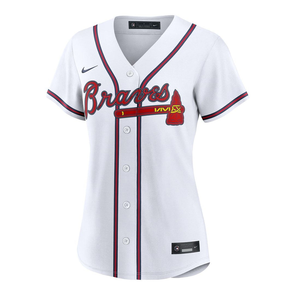 Spencer Schwellenbach Atlanta Braves Nike Women's Home Replica Jersey - White Official MLB Team Apparel Baseball Fan Gear