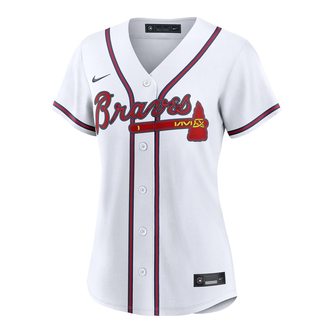 Spencer Schwellenbach Atlanta Braves Nike Women's Home Replica Jersey - White Official MLB Team Apparel Baseball Fan Gear