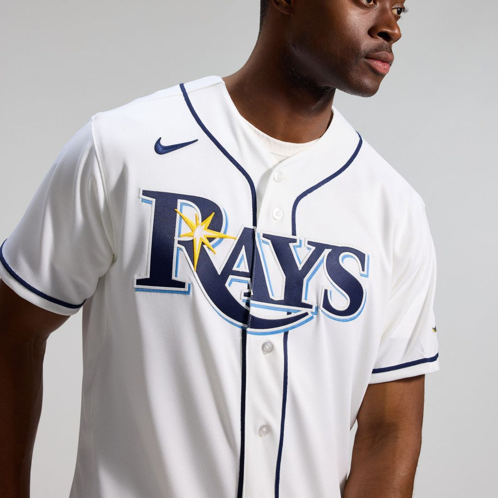 Tampa Bay Rays Nike Home Authentic Jersey - White Official MLB Team Apparel Baseball Fan Gear