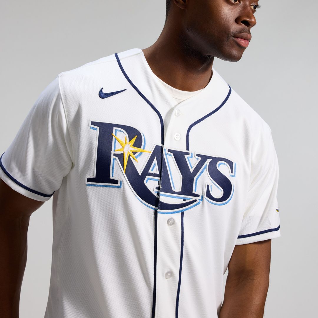 Tampa Bay Rays Nike Home Authentic Jersey - White Official MLB Team Apparel Baseball Fan Gear