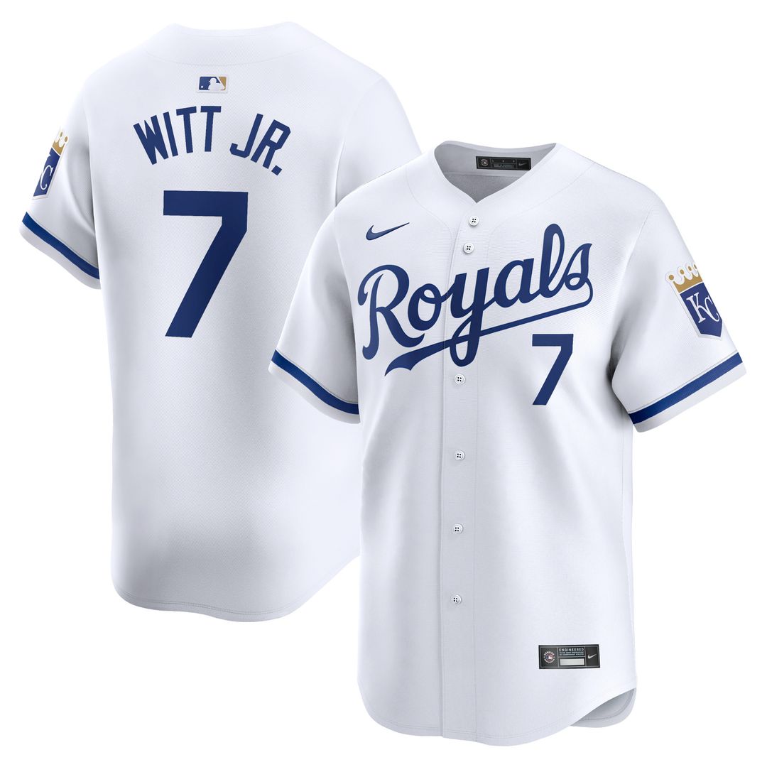 Bobby Witt Jr. Kansas City Royals Nike Home Limited Player Jersey - White Official MLB Team Apparel Baseball Fan Gear