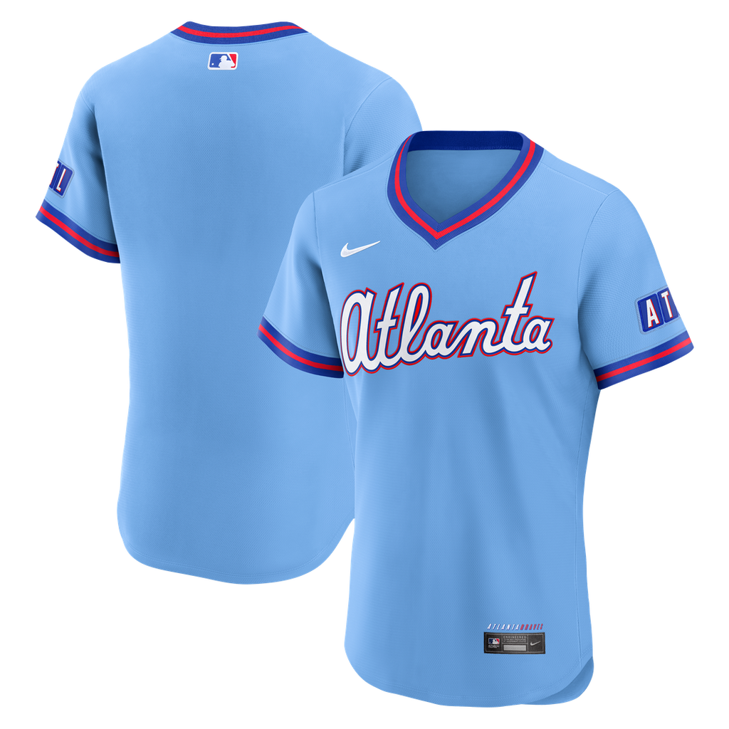 Atlanta Braves Nike 2026 City Connect Authentic Jersey - Powder Blue Official MLB Team Apparel Baseball Fan Gear