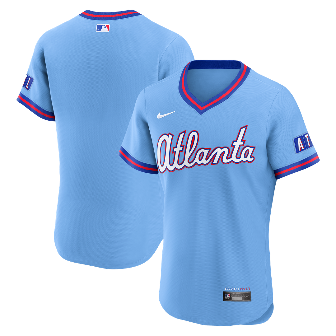 Atlanta Braves Nike 2026 City Connect Authentic Jersey - Powder Blue Official MLB Team Apparel Baseball Fan Gear