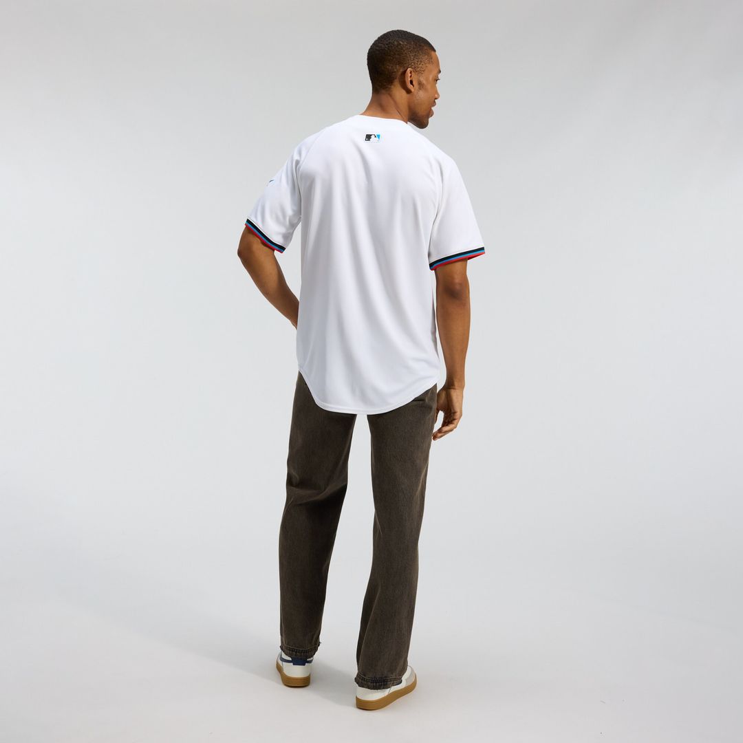 Miami Marlins Nike Home Limited Jersey - White Official MLB Team Apparel Baseball Fan Gear