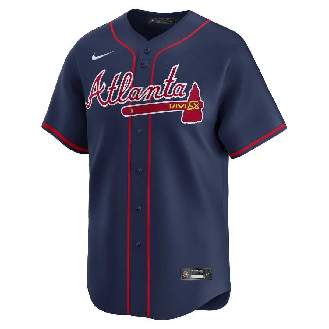 Ronald Acuña Jr. Atlanta Braves Nike Alternate Limited Jersey - Navy Official MLB Team Apparel Baseball Fan Gear