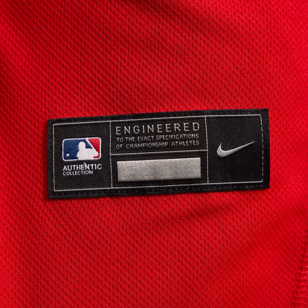Cincinnati Reds Nike Alternate Authentic Team Logo Jersey - Scarlet Official MLB Team Apparel Baseball Fan Gear