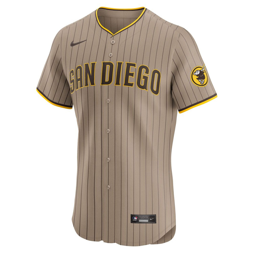 Fernando Tatis Jr. San Diego Padres Nike Alternate Elite Jersey - Sand Official MLB Team Apparel Baseball Fan Gear