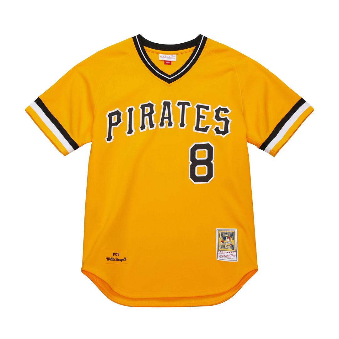 Willie Stargell Pittsburgh Pirates Mitchell & Ness 1979 Throwback Authentic Jersey - Gold Official MLB Team Apparel Baseball Fan Gear