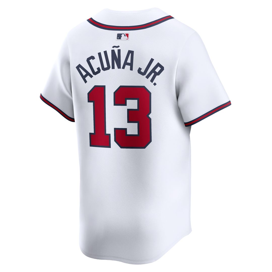 Ronald Acuña Jr. Atlanta Braves Nike Home Limited Player Jersey - White Official MLB Team Apparel Baseball Fan Gear