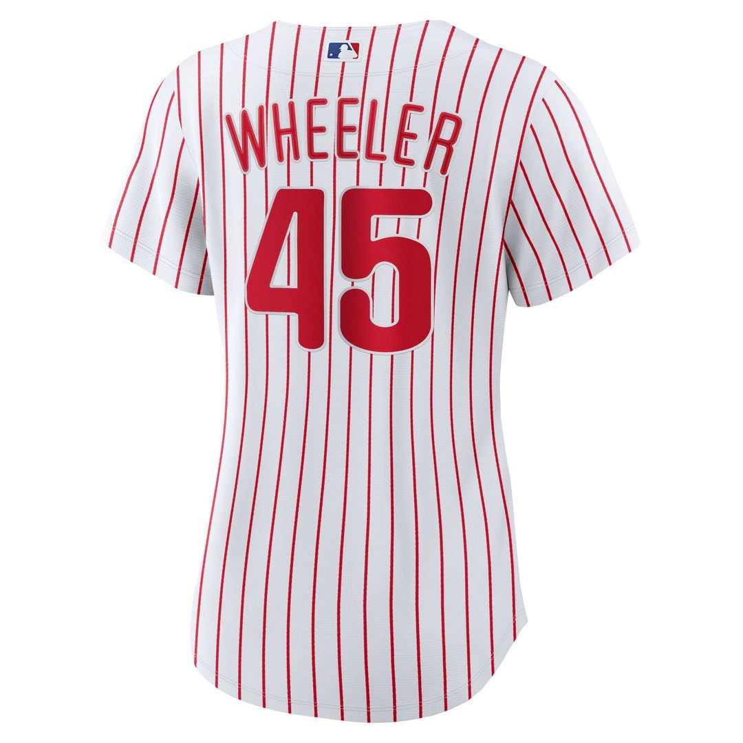 Zack Wheeler Philadelphia Phillies Nike Women's Home Replica Jersey - White Official MLB Team Apparel Baseball Fan Gear