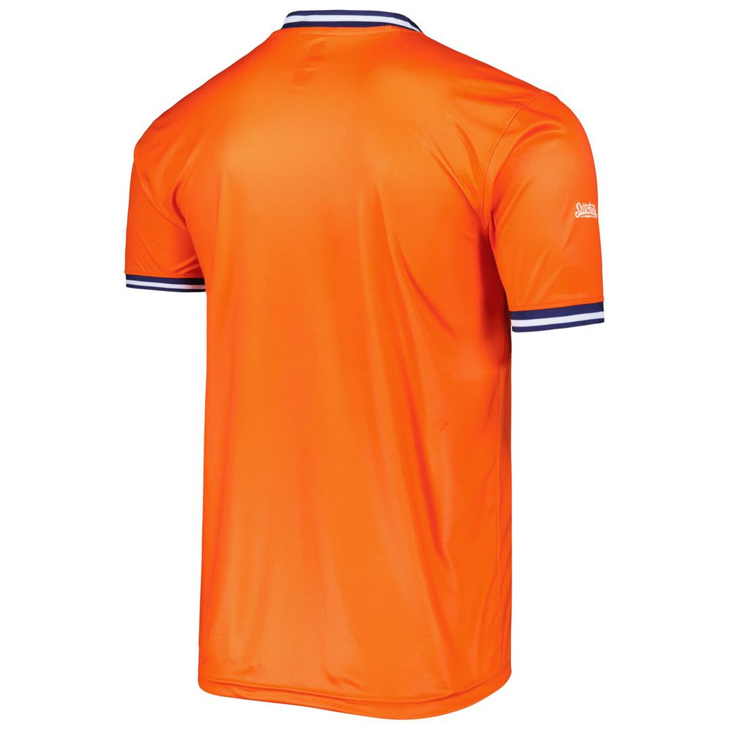 Houston Astros Stitches Cooperstown Collection Team Jersey - Orange Official MLB Team Apparel Baseball Fan Gear