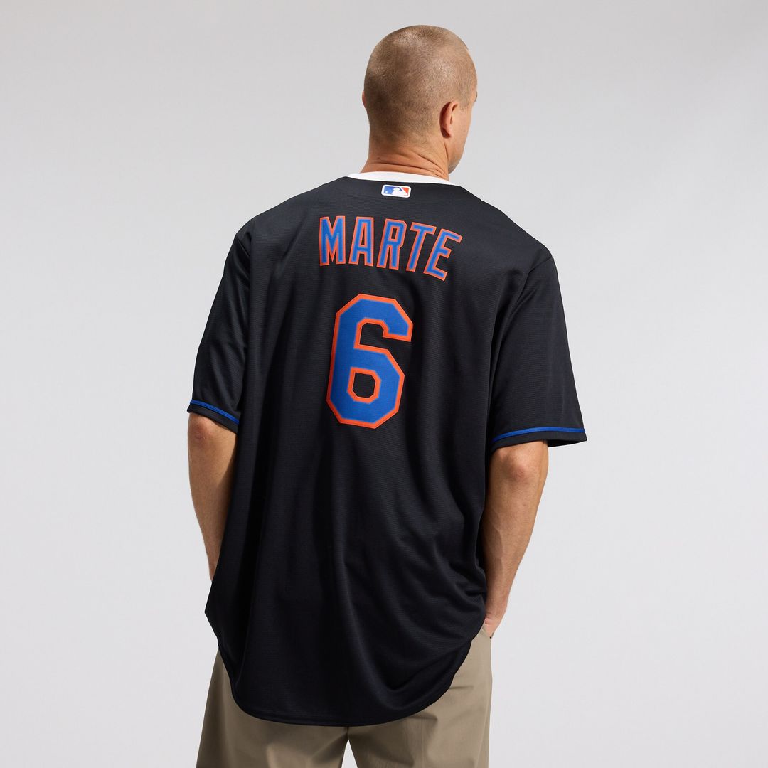 Starling Marte New York Mets Nike Alternate Replica Jersey - Black Official MLB Team Apparel Baseball Fan Gear