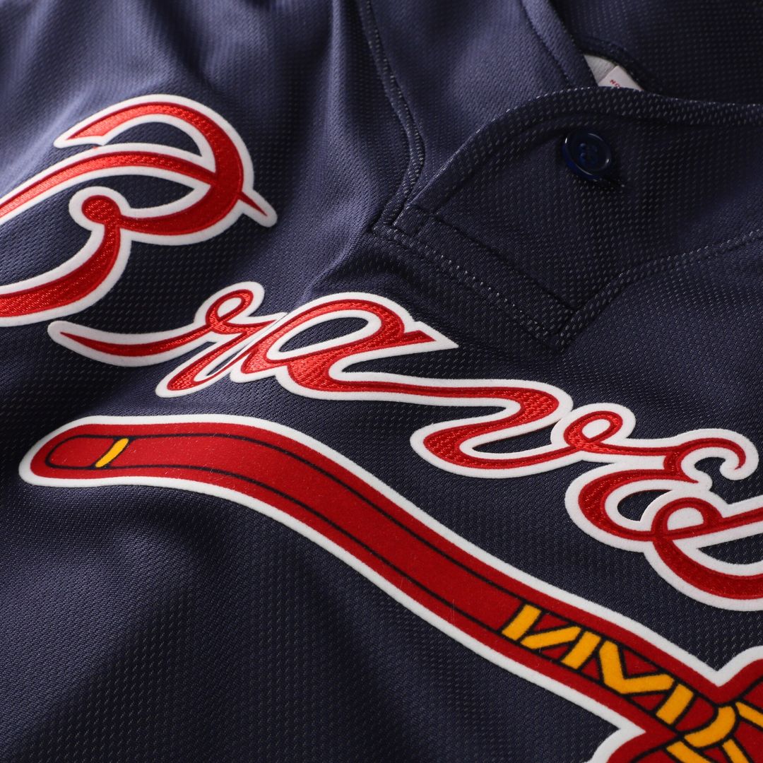 Chipper Jones Atlanta Braves Mitchell & Ness Authentic Batting Practice Jersey - Navy Official MLB Team Apparel Baseball Fan Gear