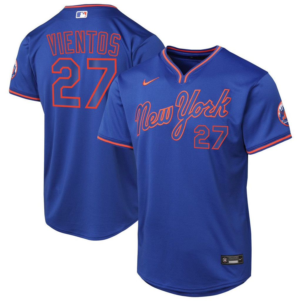 Mark Vientos New York Mets Nike Youth Alternate 2 Limited Jersey – Royal Official MLB Team Apparel Baseball Fan Gear