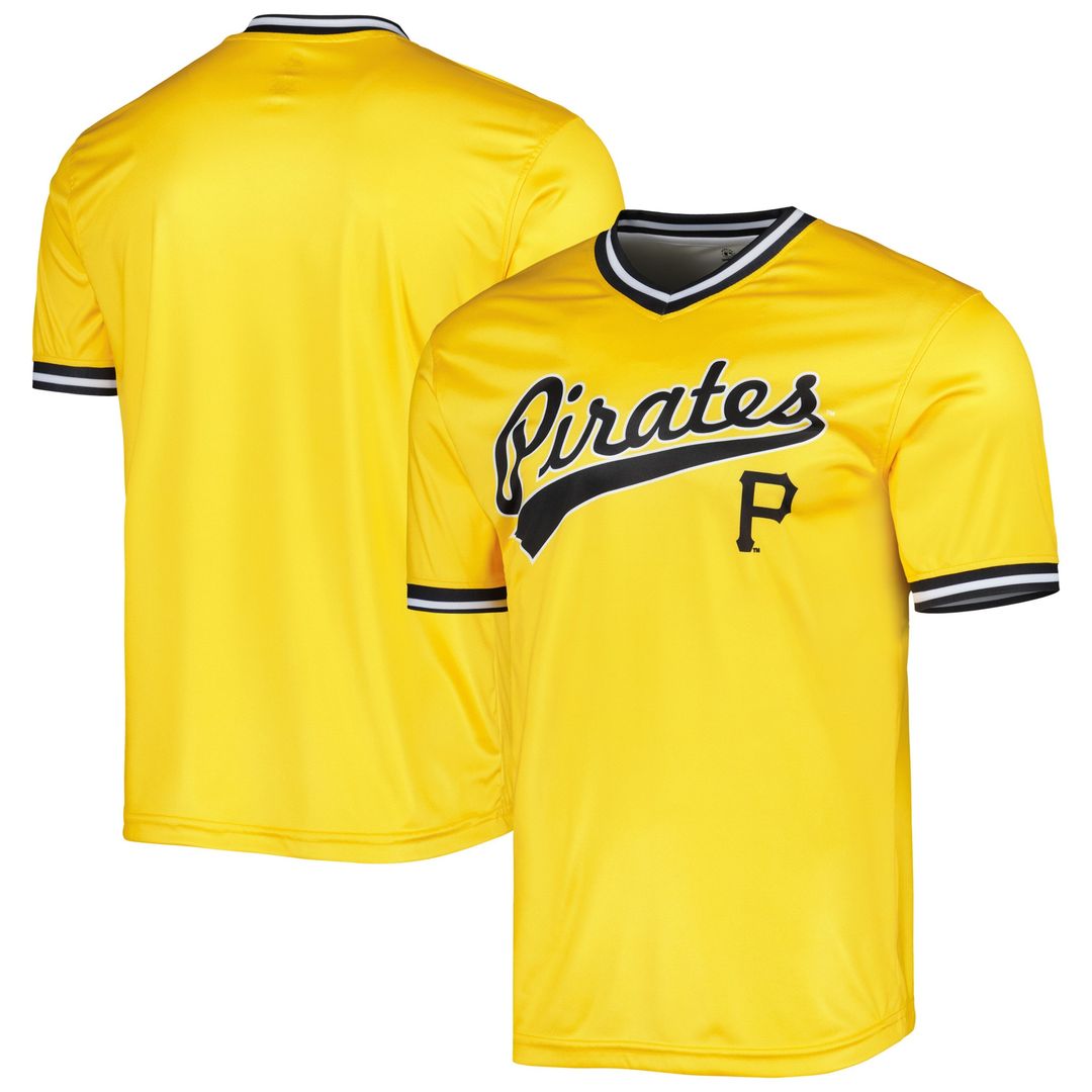 Pittsburgh Pirates Stitches Cooperstown Collection Team Jersey - Gold Official MLB Team Apparel Baseball Fan Gear