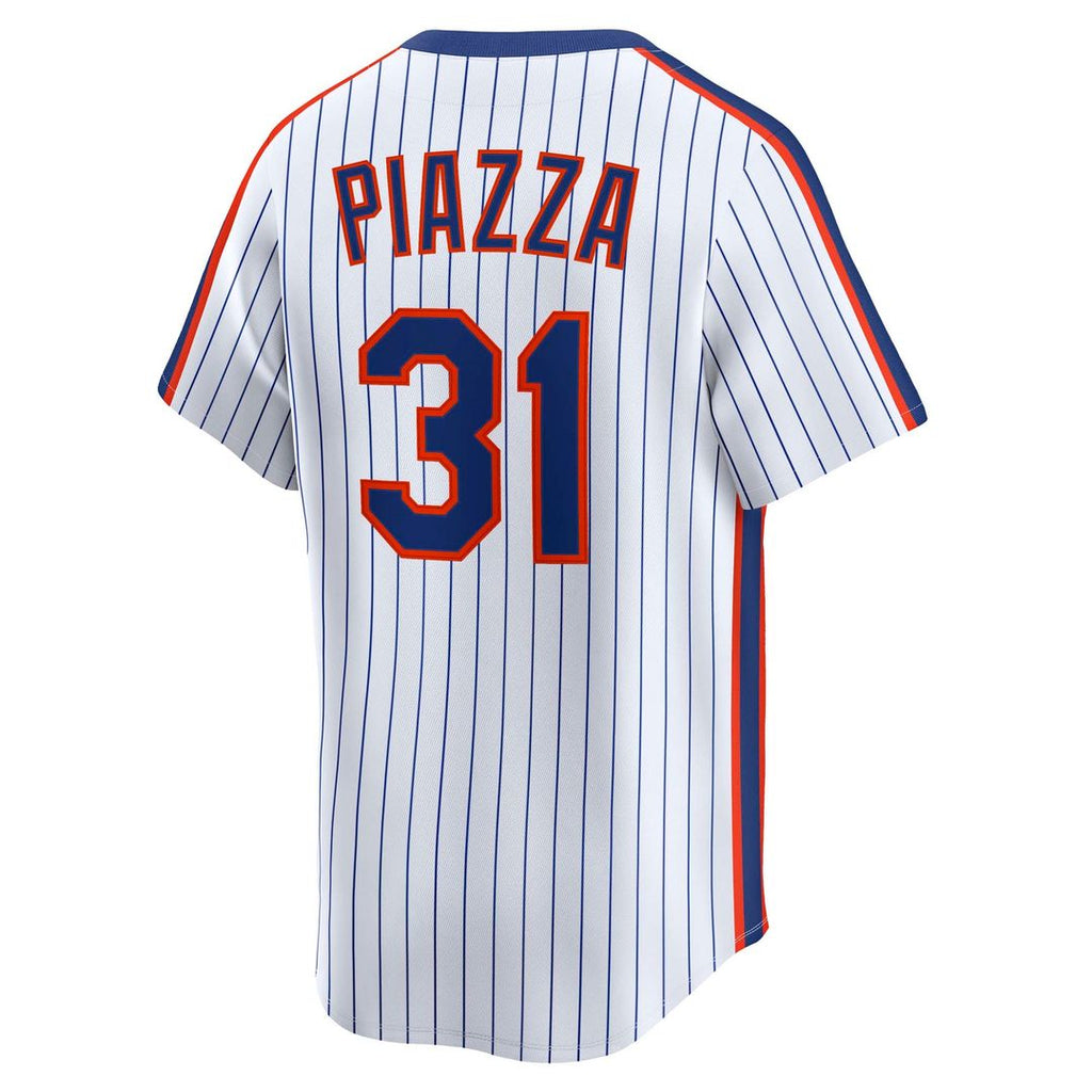 Mike Piazza New York Mets Nike Throwback Cooperstown Collection Limited Jersey - White Official MLB Team Apparel Baseball Fan Gear