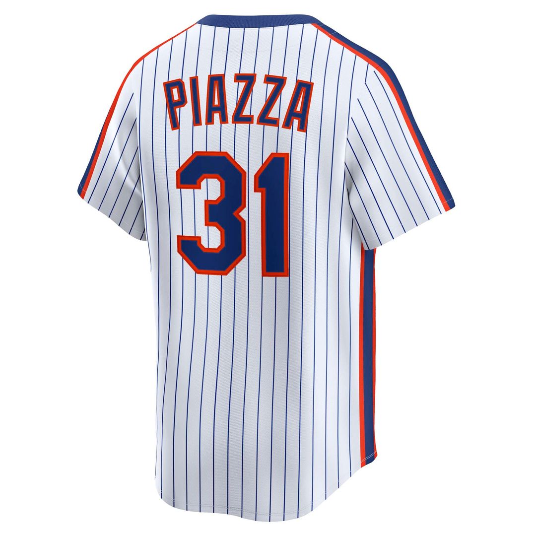 Mike Piazza New York Mets Nike Throwback Cooperstown Collection Limited Jersey - White Official MLB Team Apparel Baseball Fan Gear