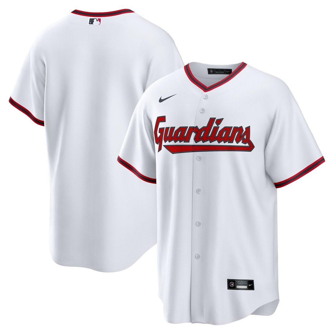 Cleveland Guardians Nike Youth Home Replica Jersey - White Official MLB Team Apparel Baseball Fan Gear