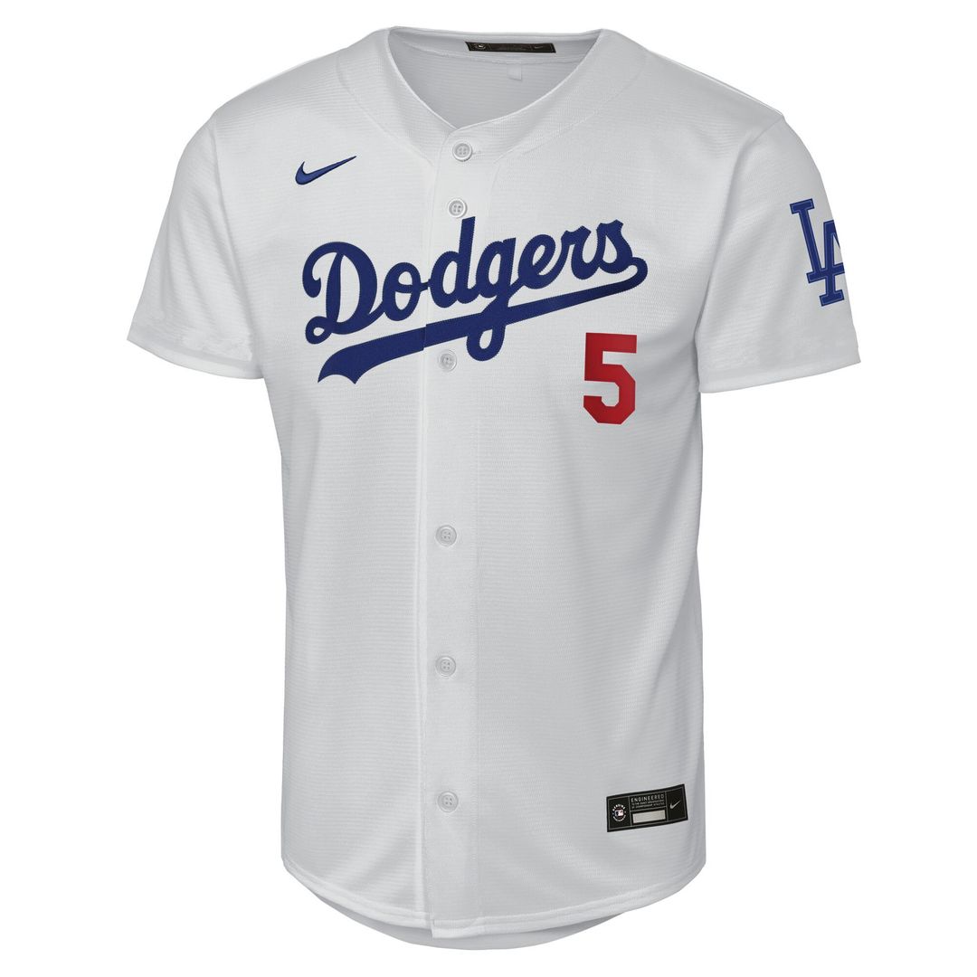 Freddie Freeman Los Angeles Dodgers Nike Youth Home Stadium Jersey - White Official MLB Team Apparel Baseball Fan Gear