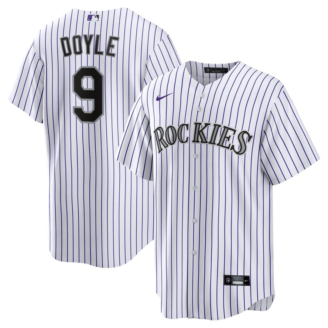 Brenton Doyle Colorado Rockies Nike Youth Home Replica Jersey - White Official MLB Team Apparel Baseball Fan Gear