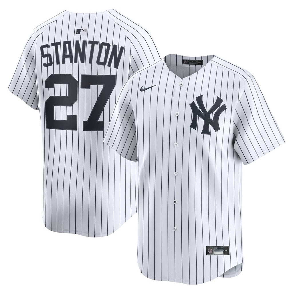 Giancarlo Stanton New York Yankees Nike Home Limited Player Jersey - White Official MLB Team Apparel Baseball Fan Gear