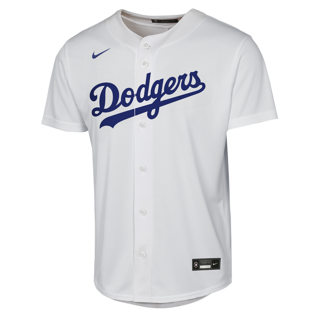 Yoshinobu Yamamoto Los Angeles Dodgers Nike Youth Home Baseline Jersey - White Official MLB Team Apparel Baseball Fan Gear
