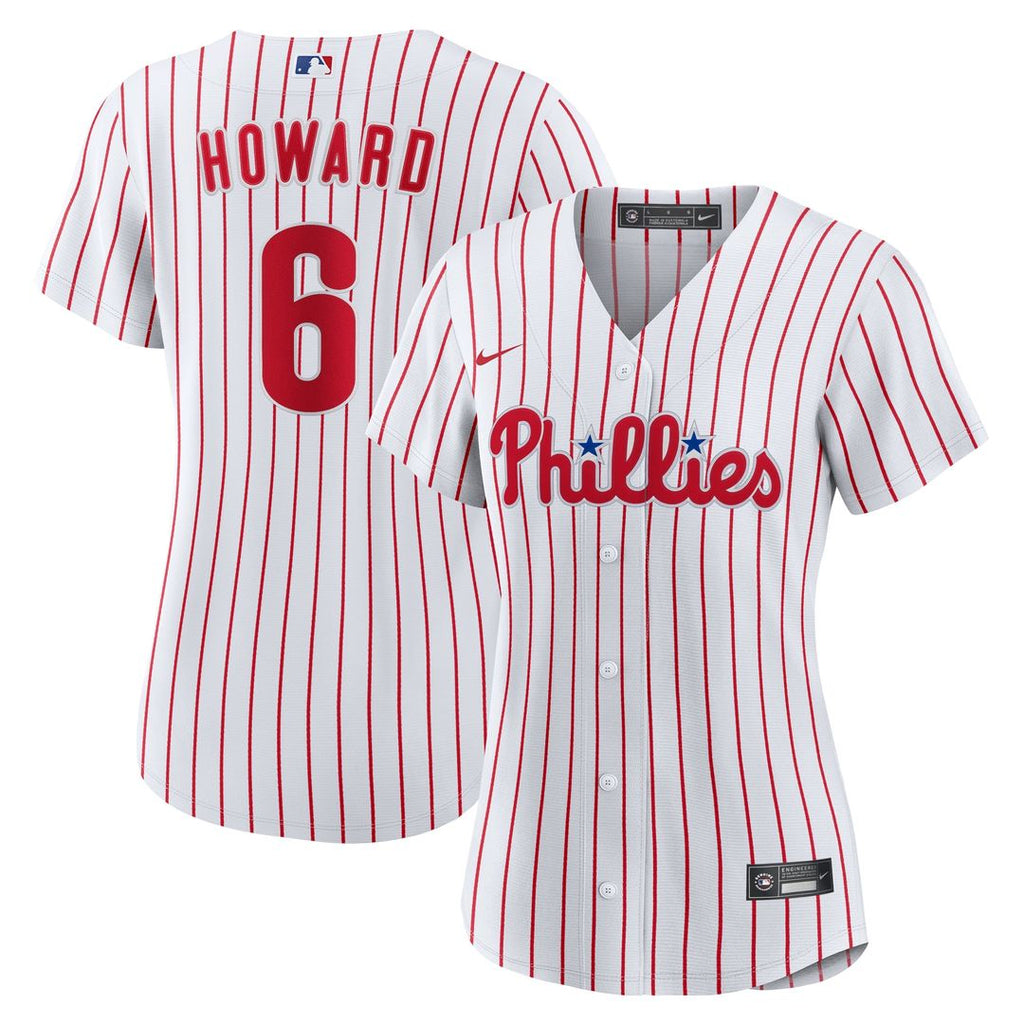 Ryan Howard Philadelphia Phillies Nike Women's Replica Jersey - White Official MLB Team Apparel Baseball Fan Gear