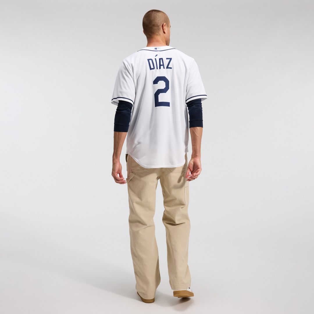 Yandy Díaz Tampa Bay Rays Nike Home Replica Jersey - White Official MLB Team Apparel Baseball Fan Gear