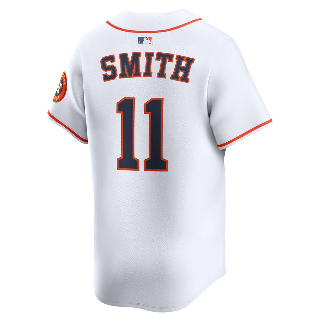 Cam Smith #11 Houston Astros Nike Home Limited Player Jersey - White Official MLB Team Apparel Baseball Fan Gear