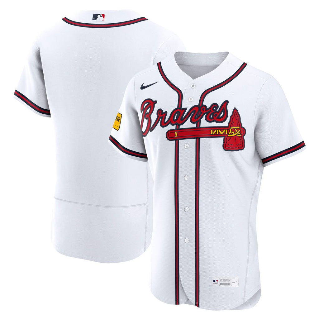 Atlanta Braves Nike Home Authentic Jersey - White Official MLB Team Apparel Baseball Fan Gear