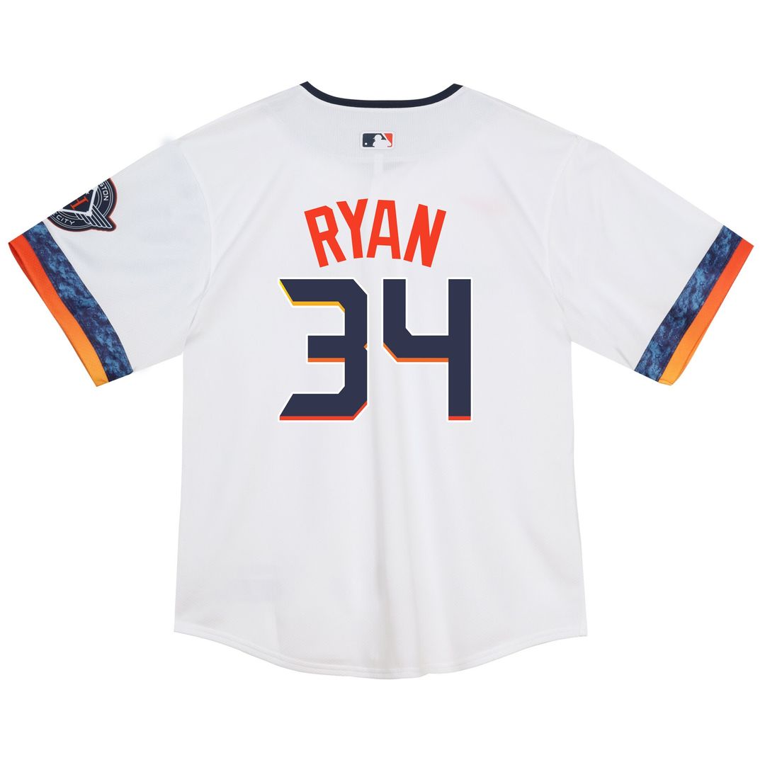 Nolan Ryan Houston Astros Nike Toddler City Connect 2025 Limited Jersey - White Official MLB Team Apparel Baseball Fan Gear