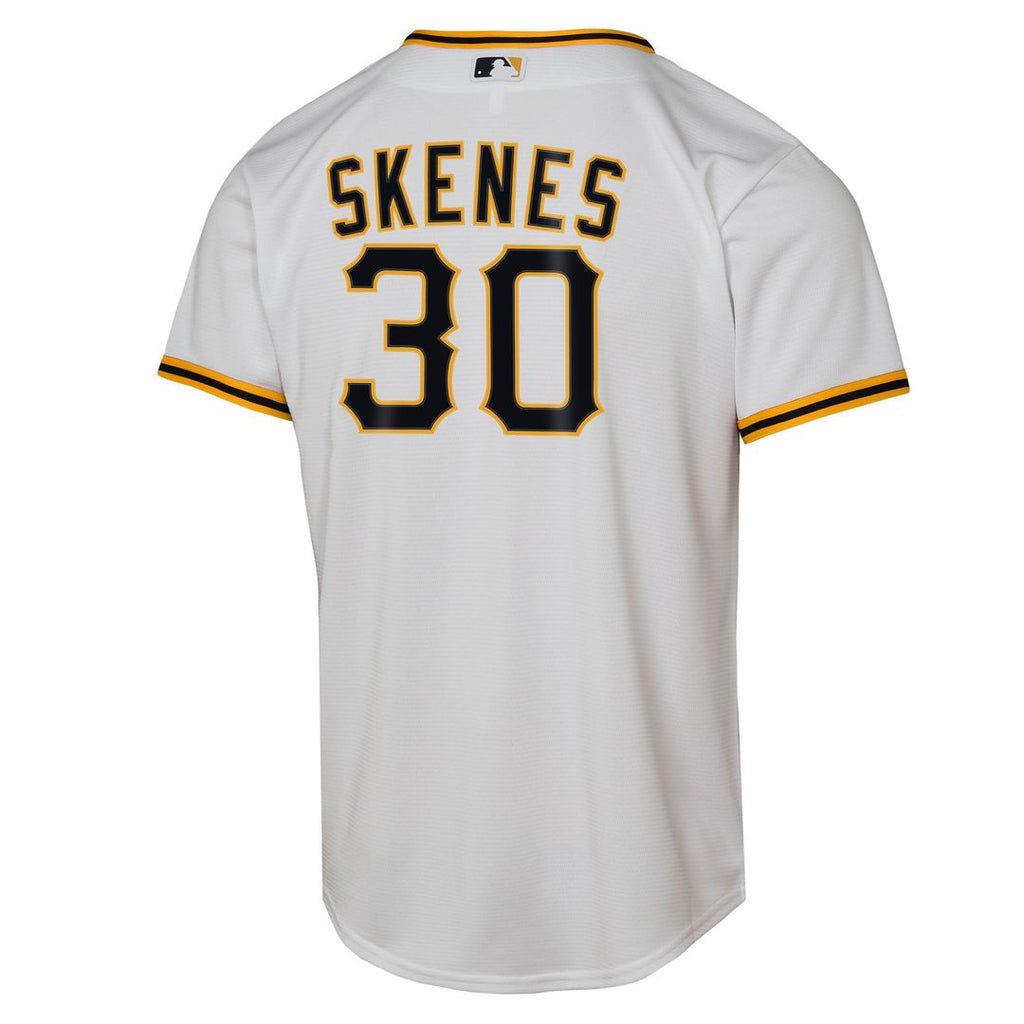 Paul Skenes Pittsburgh Pirates Nike Youth Home Replica Player Jersey - White Official MLB Team Apparel Baseball Fan Gear