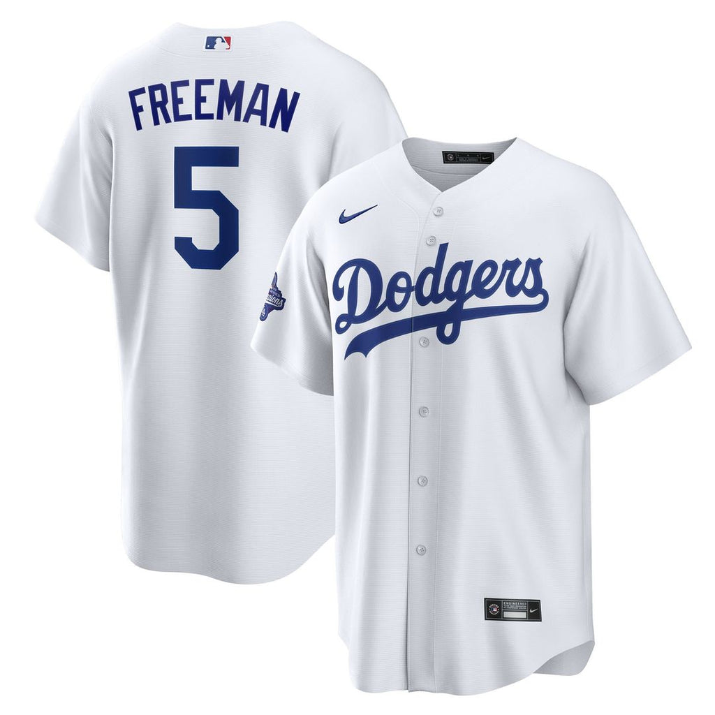 Freddie Freeman Los Angeles Dodgers Nike Home 2025 World Series Champions Replica Jersey - White Official MLB Team Apparel Baseball Fan Gear