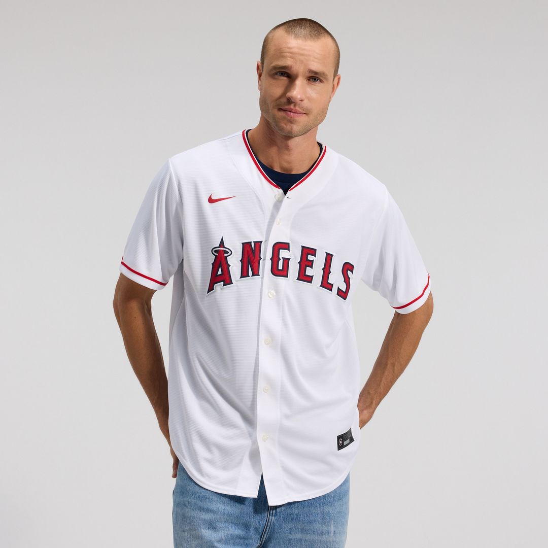 Los Angeles Angels Nike Home Replica Team Jersey - White Official MLB Team Apparel Baseball Fan Gear