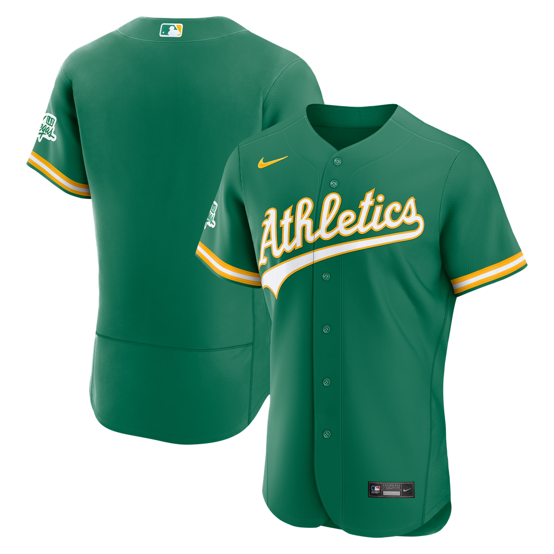 Athletics Nike Alternate Authentic Jersey - Green Official MLB Team Apparel Baseball Fan Gear