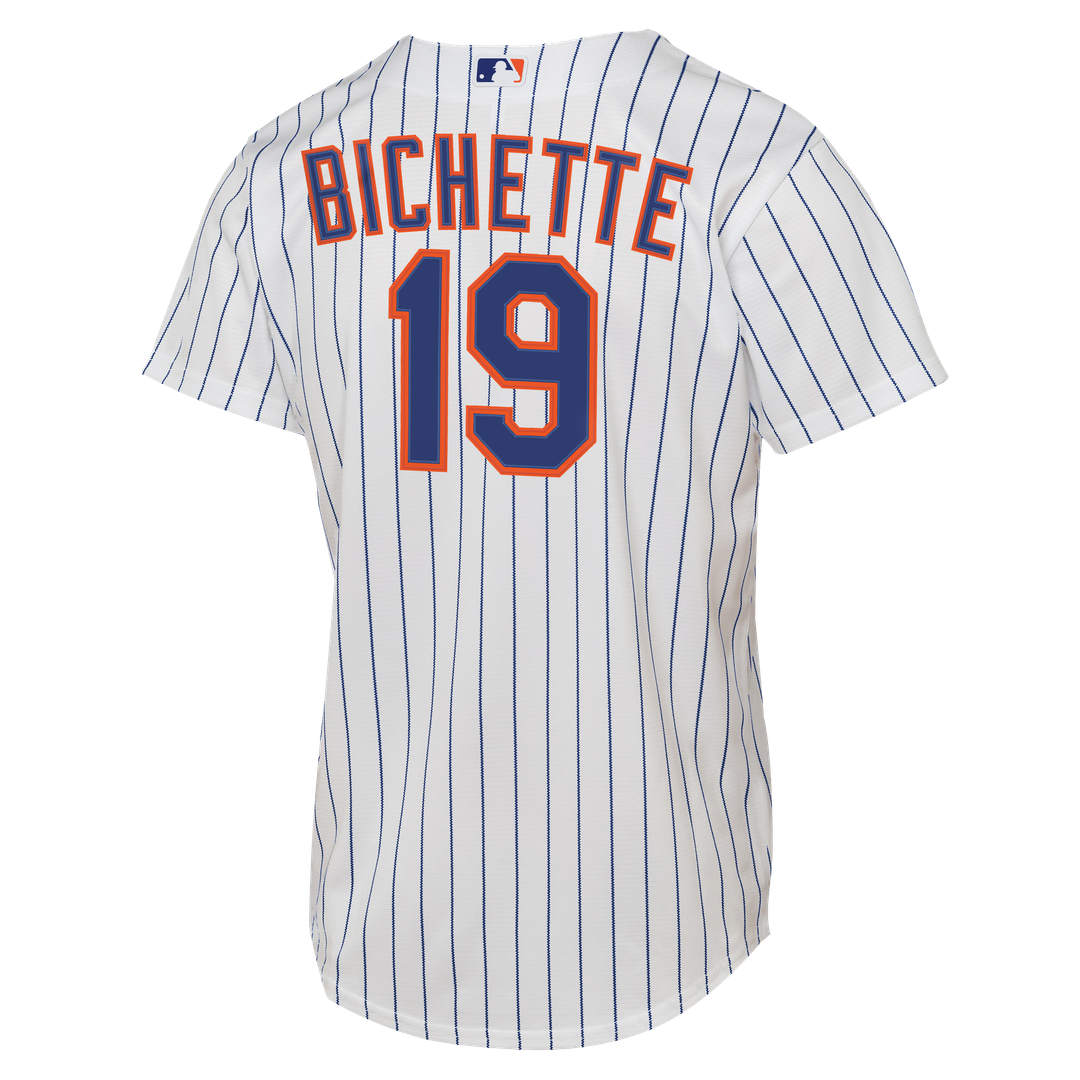 Bo Bichette New York Mets Nike Youth Home Baseline Jersey - White Official MLB Team Apparel Baseball Fan Gear