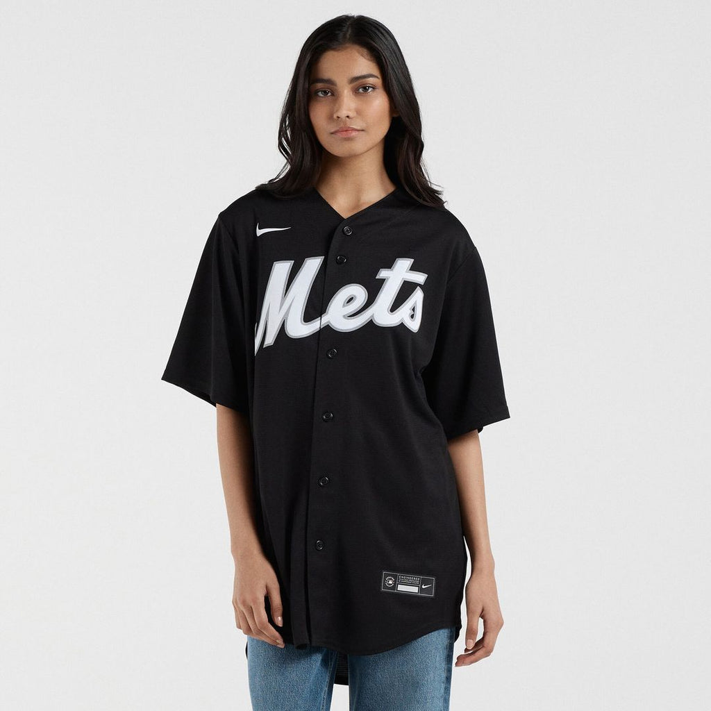 Francisco Lindor New York Mets Nike Replica Player Jersey - Black Official MLB Team Apparel Baseball Fan Gear