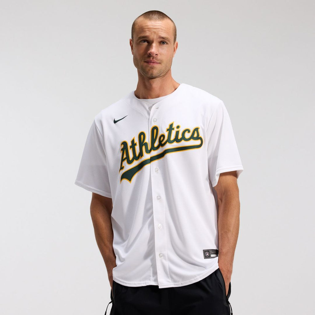 Athletics Nike Home Replica Team Jersey - White Official MLB Team Apparel Baseball Fan Gear