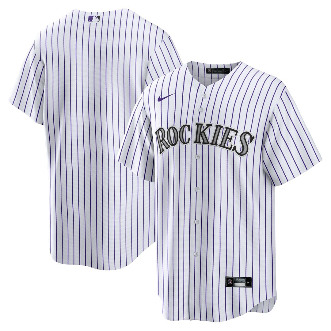 Colorado Rockies Nike Home Blank Replica Jersey - White Official MLB Team Apparel Baseball Fan Gear